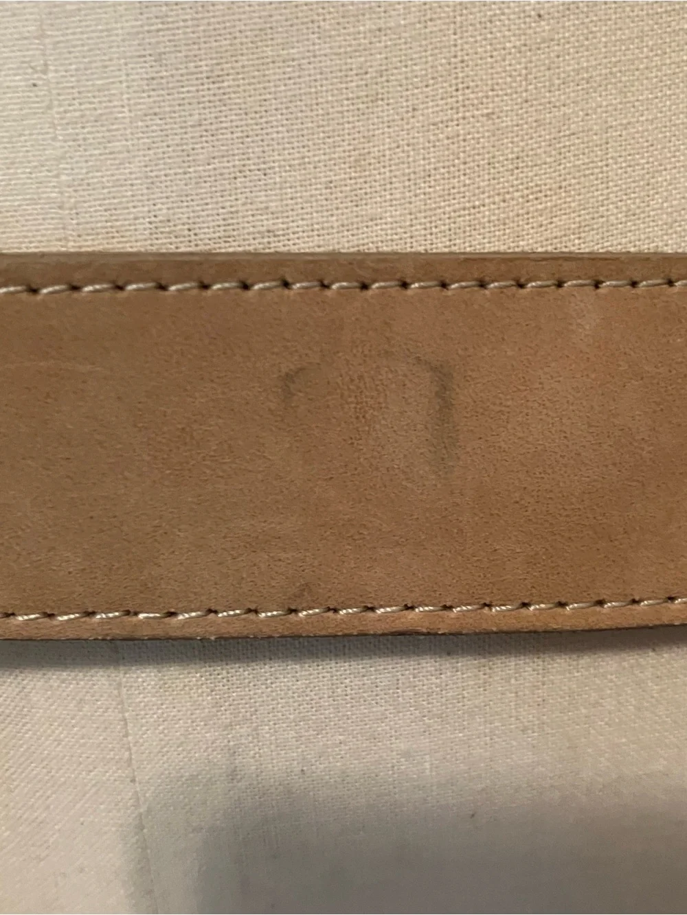 VTG Abercrombie & Fitch Women’s Tan Brown Leather Belt Brass Buckle Sz.L Preppy